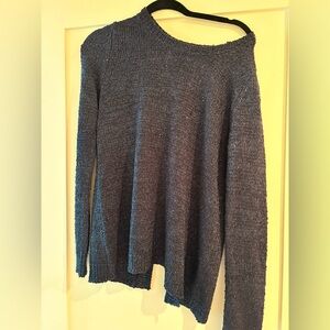 BB Dakota sequin Knit Sweater in Charcoal Blue